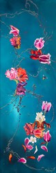 The Honey Dash by Kay Davenport - Original Painting on Box Canvas sized 24x72 inches. Available from Whitewall Galleries
